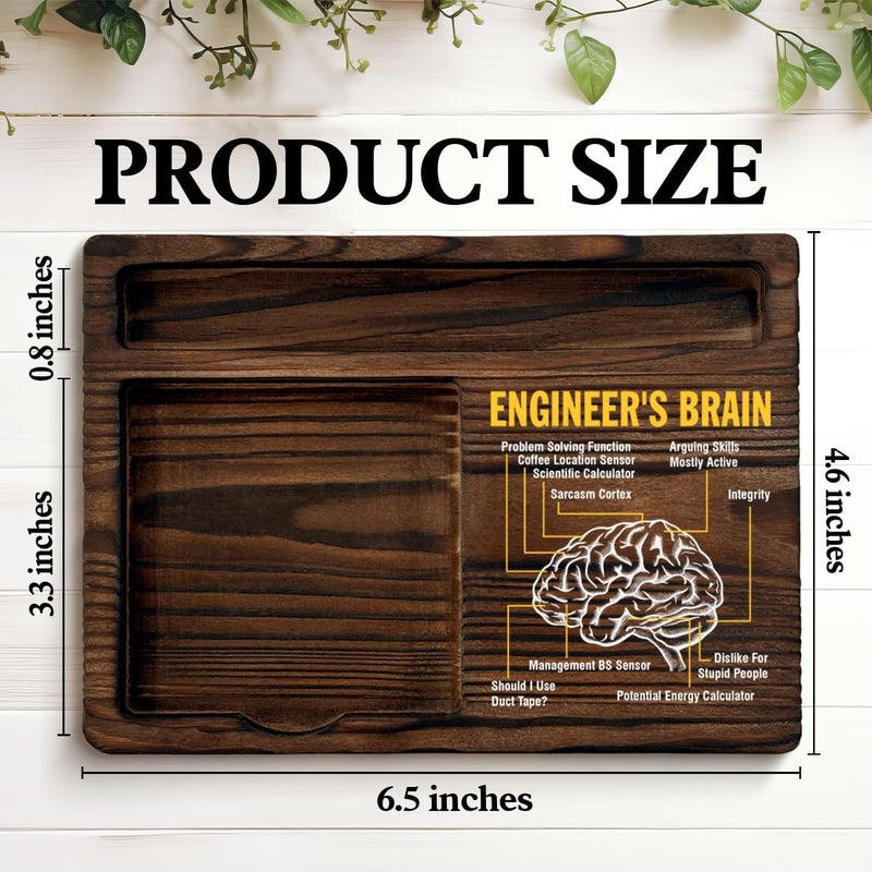 QODMGD Funny Engineer Gifts for Women Men, Sarcastic Gifts for Engineer Engineering Student, Engineer's Brain Sticky Note Holder for Classroom Office Desk Decor - Image 2